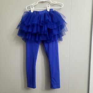 Blue Tutu Leggings,  Size 5T